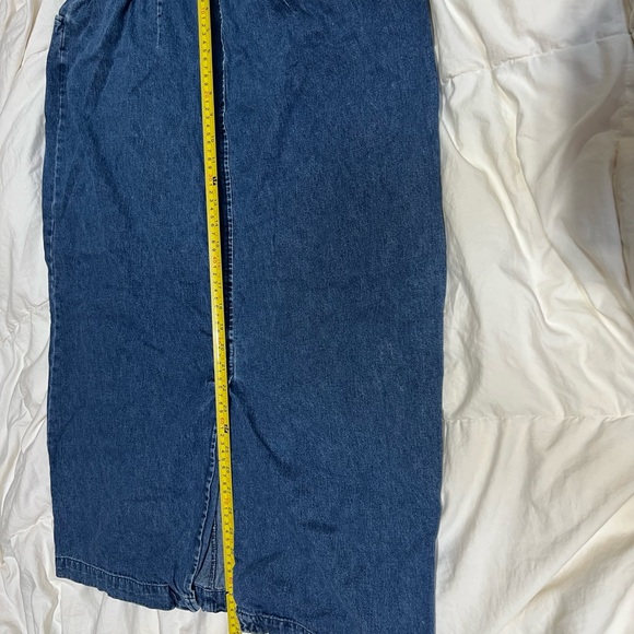 Vintage Size 16W Denim Blue Jean Midi Pencil Skirt for Casual Occasions - Picture 4 of 6
